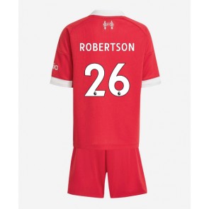 Liverpool Andrew Robertson #26 Dětské Domácí dres komplet 2025-26 Krátký Rukáv (+ trenýrky)